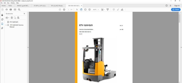 JUNGHEINRICH JETI ForkLift SH v4.37.09 EN9 07.2024 Service Information 4
