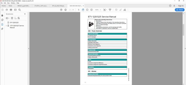 JUNGHEINRICH JETI ForkLift SH v4.37.09 EN9 07.2024 Service Information 5
