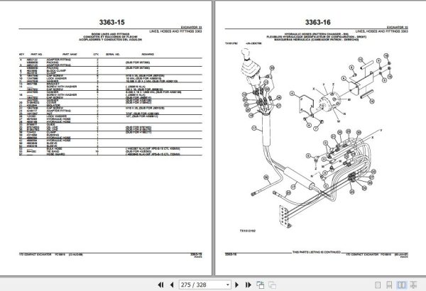 John Deere Compact Excavator 17D Parts Catalog PC10019 2