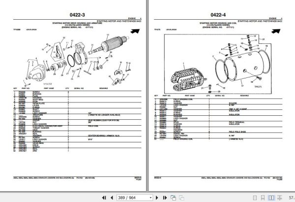 John Deere Crawler Dozer 450G 455G 550G 555G 650G Parts Catalog PC2154 2