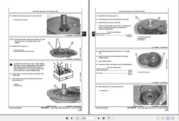 John Deere Crawler Dozer 450J 550J 650J Technical Repair Manual TM10294 2