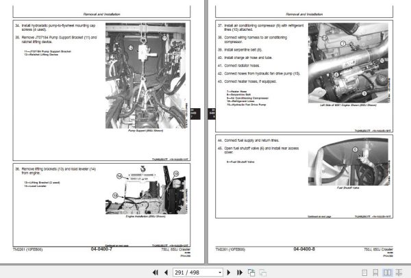 John Deere Crawler Dozer 750J 850J Technical Repair Manual TM2261 2