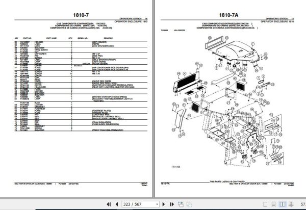 John Deere Crawler Dozer 850J Parts Catalog PC10009 2