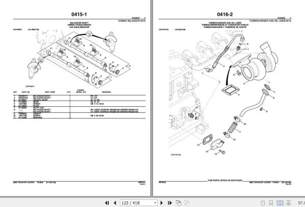 John Deere Crawler Loader 605C Parts Catalog PC9549 2