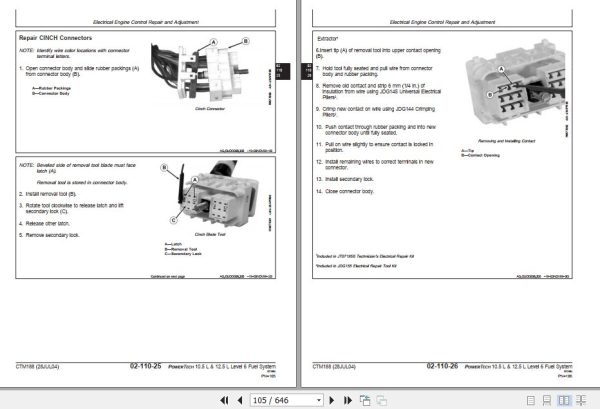 John Deere Diesel Engine Powertech 10.5 L 12.5 L Technical Manual CTM188 2