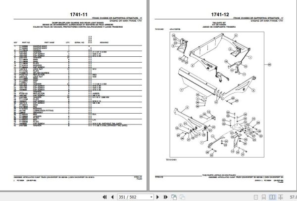John Deere Dump Trucks 250D 300D 250ADT 300ADT Parts Catalog PC10004 2