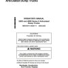 John Deere Dump Trucks 350D 400D Series II Operators Manual OMT263511 1