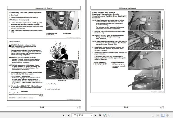 John Deere Dump Trucks 350D 400D Series II Operators Manual OMT263511 2