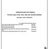 John Deere Dump Trucks 370E 410E 460E Operation And Test Manual TM12406 1