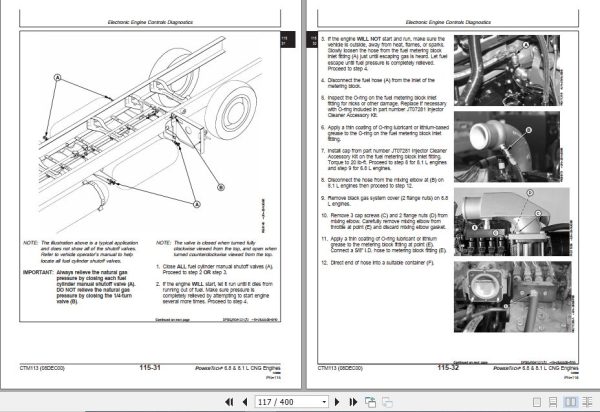 John Deere Engine Gas Engine Powertech 6.8L 8.1L Operation And Diagnostic Manual CTM113 2
