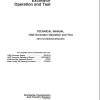 John Deere Excavator 135D Operation and Test Manual TM10742 1