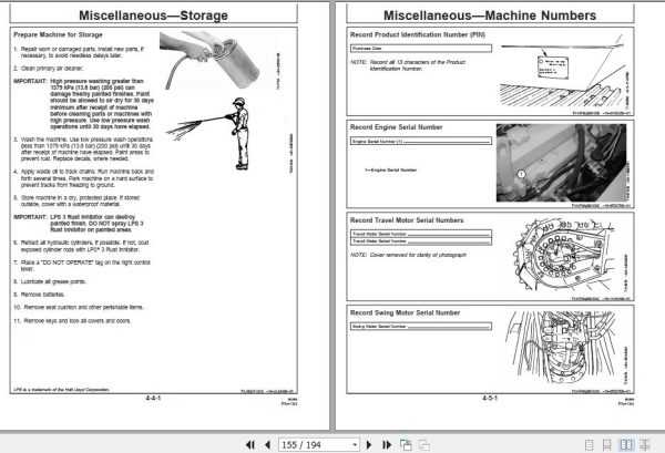 John Deere Excavator 200CLC 230CLC 270CLC Operators Manual OMT187348 2