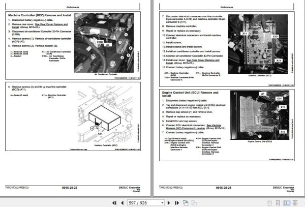 John Deere Excavator 350GLC Operation And Test Manual TM12173 2