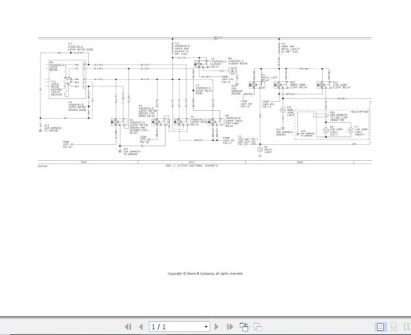 John Deere Excavator 450CLC Electrical Diagram 2