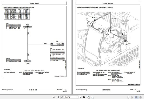 John Deere Excavator 470GLC Operation And Test Manual TM12174 2