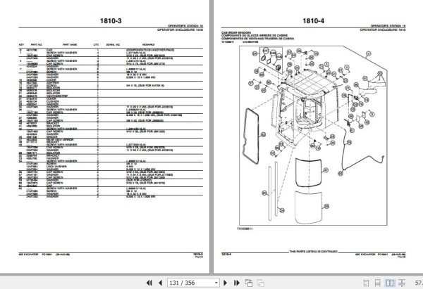John Deere Excavator 60D Parts Catalog PC10091 2