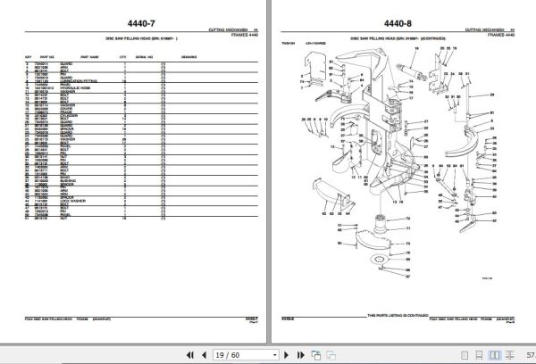 John Deere Felling Head FG22 Parts Catalog PC9236 2