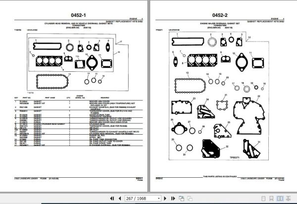 John Deere Landscape Loader 210LE Parts Catalog PC2598 2