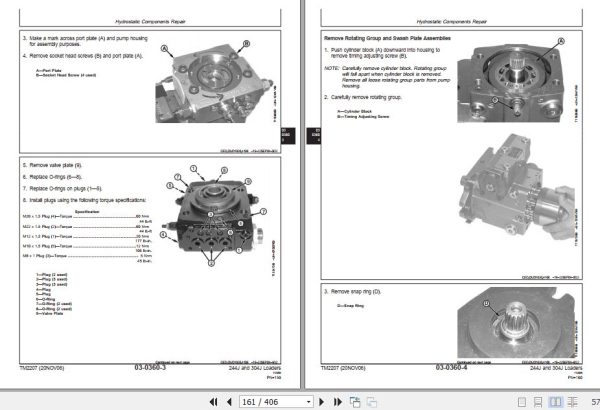 John Deere Loader 244J 304J Technical Repair Manual TM2207 2