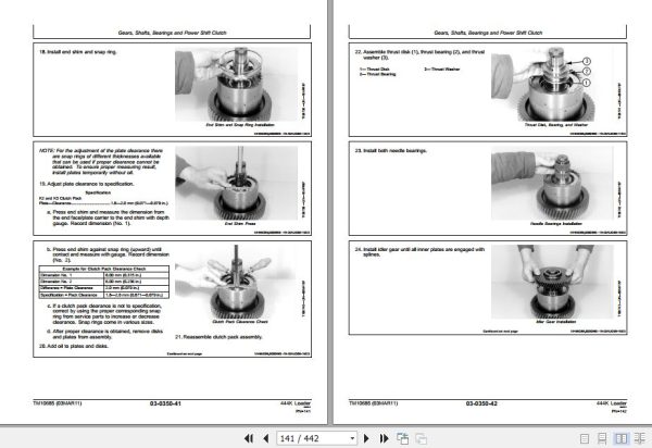 John Deere Loader 444K Technical Repair Manual TM10685 2