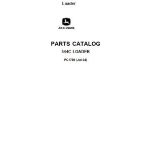 John Deere Loader 544C Parts Catalog PC1789 1