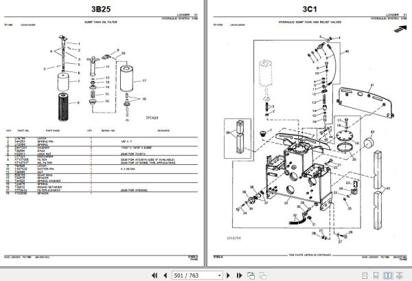 John Deere Loader 544C Parts Catalog PC1789 2