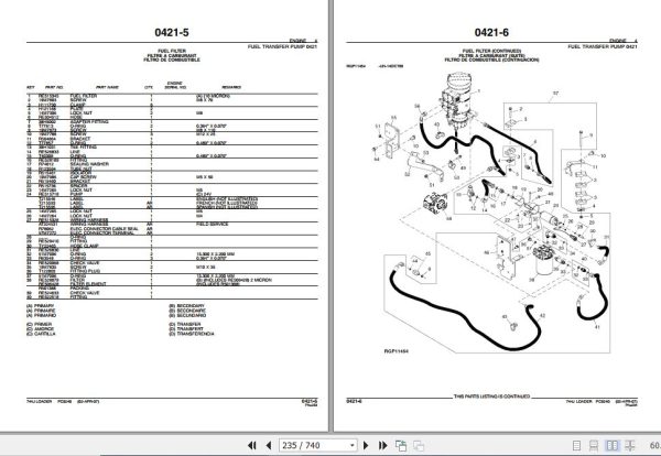 John Deere Loader 744J Parts Catalog PC9240 2
