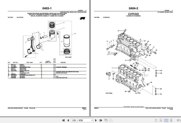 John Deere Motor Grader 670D 672D Parts Catalog PC9448 2