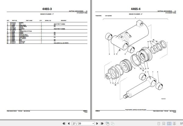 John Deere Shear Head FB20 Parts Catalog PC9145 2