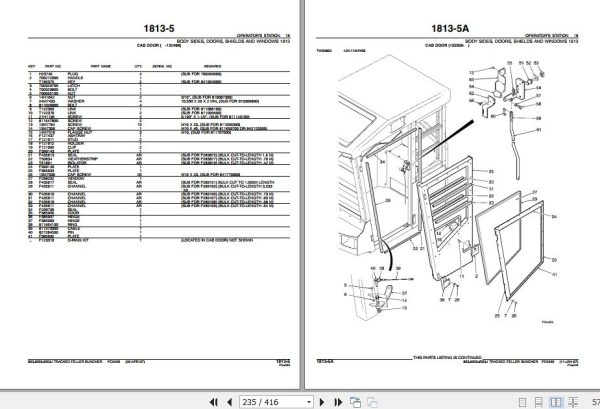 John Deere Tracked Feller Buncher 853J 903J 953J Parts Catalog PC9490 2
