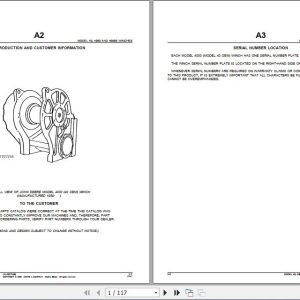 John Deere Tractor 40 4000 4000 WINCHES Parts Manual PC2295 1