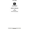 John Deere Trailer Mounted Log Loader 335C Parts Catalog PC9419 1