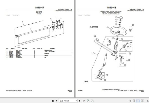 John Deere Utility Loader 624J Parts Catalog PC9340 2