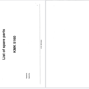 Krupp Crane 1.73 Gb KMK Series Collection Parts Document PDF 1