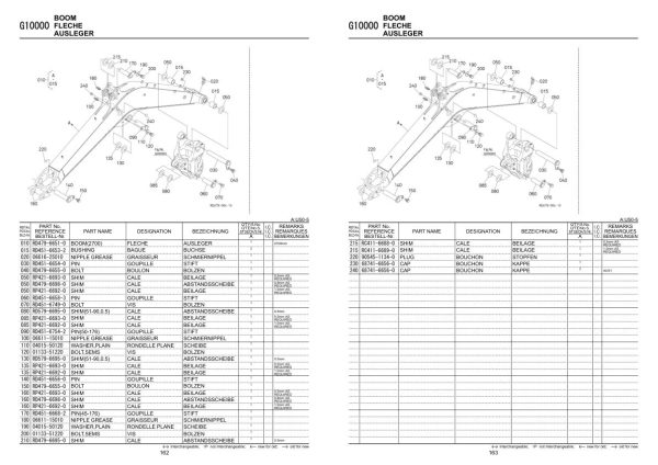 Kubota Excavator U50 5 Illustrated Parts List 97899 12980 3