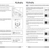 Kubota Excavator U50 5 Operating Instructions W9272 8135 1 3