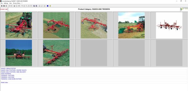 Kverneland TAARUP Agricultural Electronic Parts Catalog 2