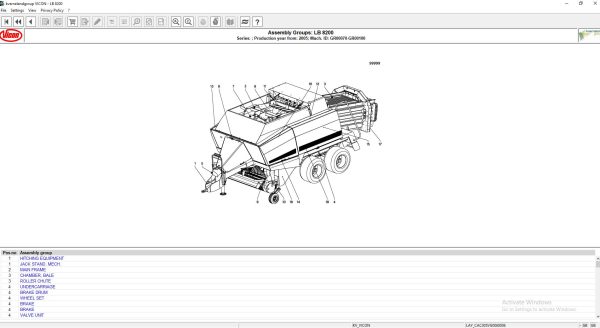 Kverneland VIKON Agricultural Electronic Parts List 2020 5