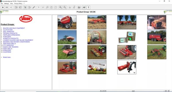 Kverneland Vikon Agricultural Electronic Parts List 2020 1
