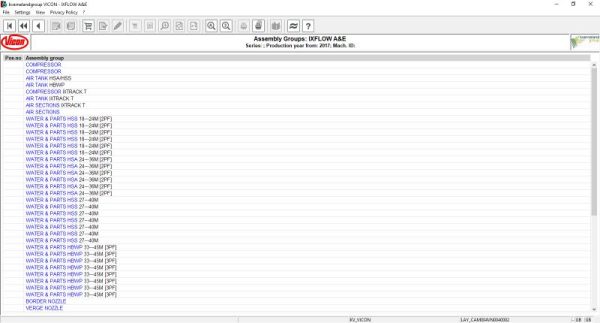 Kverneland Vikon Agricultural Electronic Parts List 2020 3