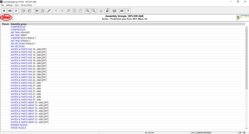 Kverneland Vikon Agricultural Electronic Parts List 2020 3