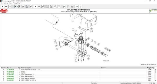 Kverneland Vikon Agricultural Electronic Parts List 2020 4