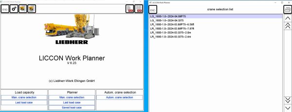 Liebherr Crane LICCON Universal Work Planner V6.23 LG 1800 10 800 Ton 11