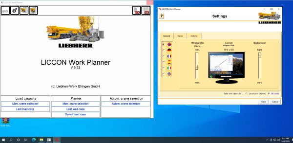 Liebherr Crane LICCON Universal Work Planner V6.23 LR 12500 1.0 Ton 2024 Data 4