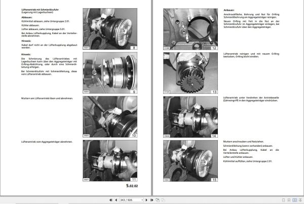 Liebherr Crane LTM 1150 1 Engine Operating Service Workshop Manual 2