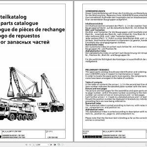 Liebherr Crane LTM 1150 1 Parts Catalog