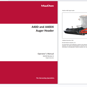 MACDON Agricultural 15.4GB PDF Operator Maintenance Trouble Shooting Parts Documents 2
