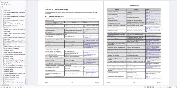 MACDON Agricultural 15.4GB PDF Operator Maintenance Trouble Shooting Parts Documents 5