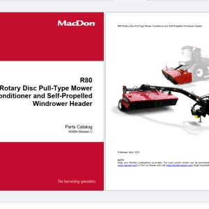 MACDON Agricultural 15.4GB PDF Operator Maintenance Trouble Shooting Parts Documents 6