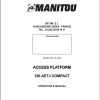 Manitou Access Platform 120AETJ Compact Operators Manual 547362